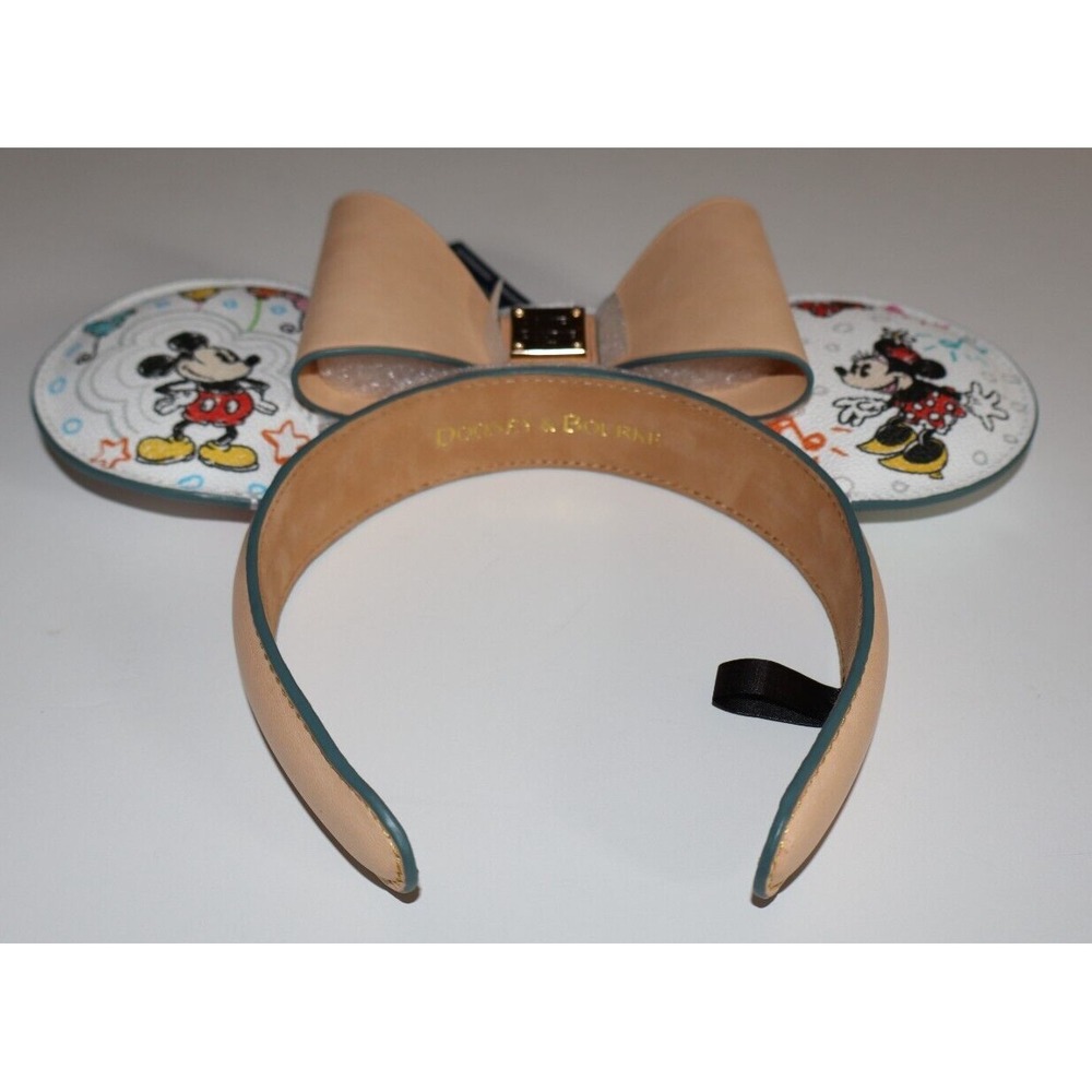 NEW DOONEY & BOURKE Sketch 2024 DISNEY PARKS Mickey Minnie Headband Ears Dustbag - Picture 6 of 16